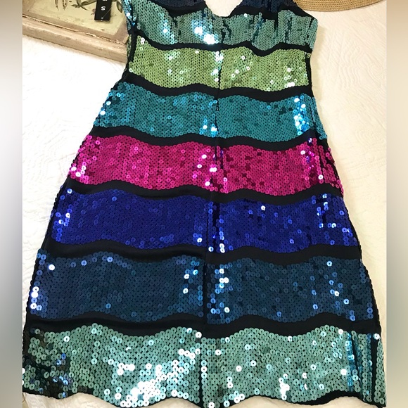 NWT Snap Vibrant Sequin Cocktail Dress - Picture 11 of 16